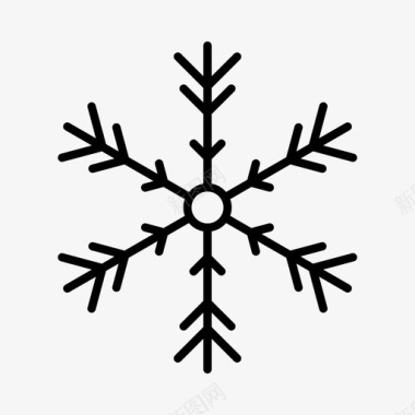 冬天的雪人雪花喜庆霜冻图标图标