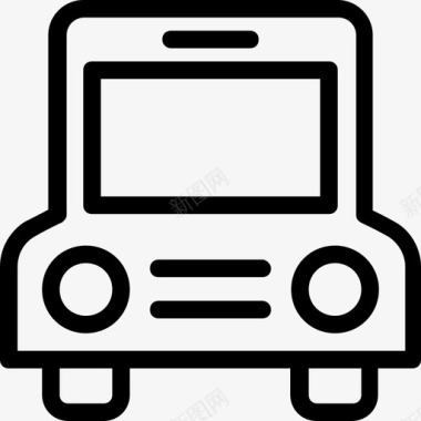 交通工具校车汽车巴士交通工具图标图标