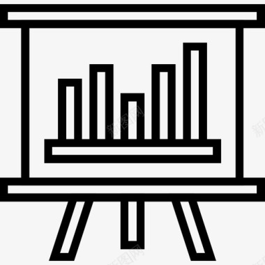 培训学习图表分析演示图标图标
