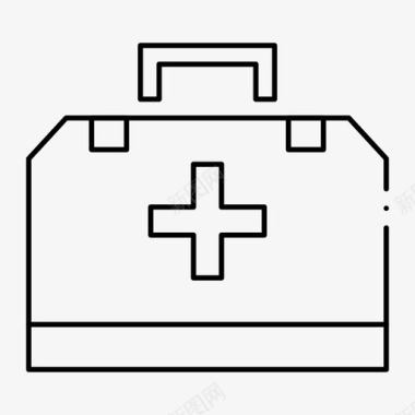 医生工作站急救箱医生包健康图标图标