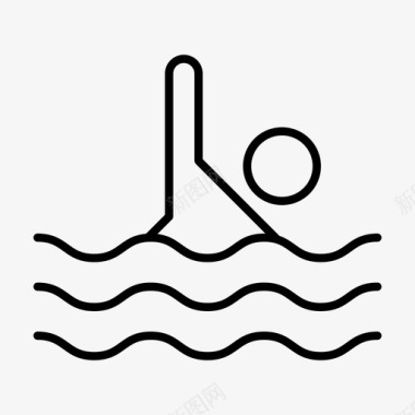 游泳跳水运动员图标图标