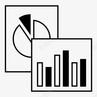 条形数据图日程表条形图财务图标图标