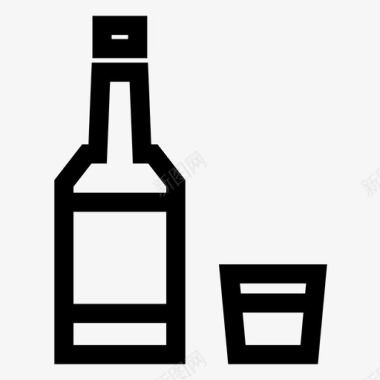 烧酒酒饮料图标图标