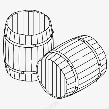 桶啤酒威士忌图标图标