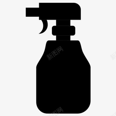 清洁喷雾瓶子工具图标图标