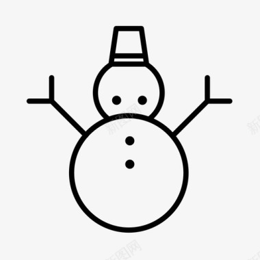 冬天的雪人雪人圣诞雪人帽子图标图标