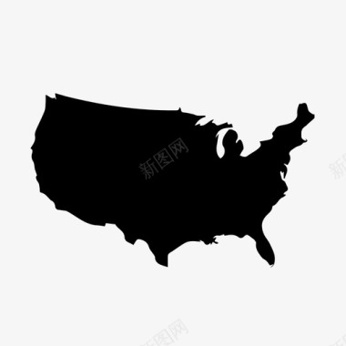 北美南美地图美国地图美国北美图标图标