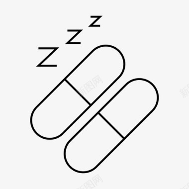 安眠药药物镇静剂图标图标