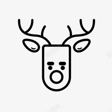 驯鹿驯鹿圣诞驯鹿圣诞套装6图标图标