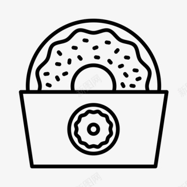 热闹集市甜甜圈游乐园嘉年华图标图标