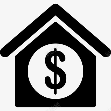 房屋建筑物房地产价格5图标图标