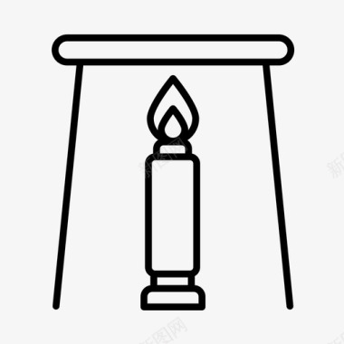 科学本生灯化学实验室图标图标