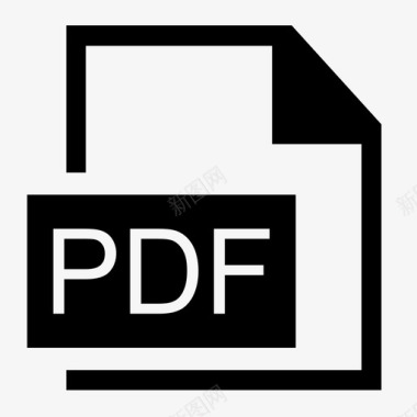 PDF文件格式PDF下载图标