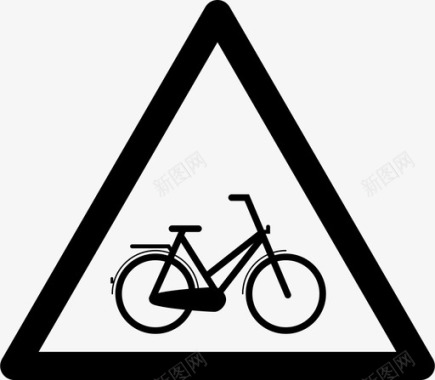 自行车自行车交通自行车路标图标图标