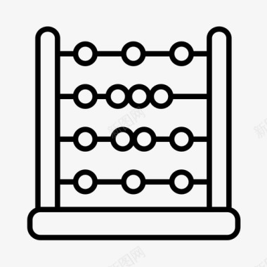 写作业孩子算盘孩子数数图标图标