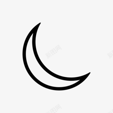 月亮月光夜晚图标图标