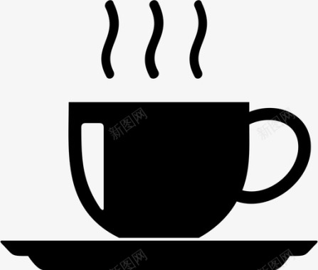 茶杯茶歇咖啡杯图标图标