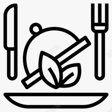 有机食品健康食品餐厅图标图标