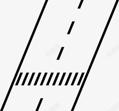 斑马线人行横道道路交叉口图标图标