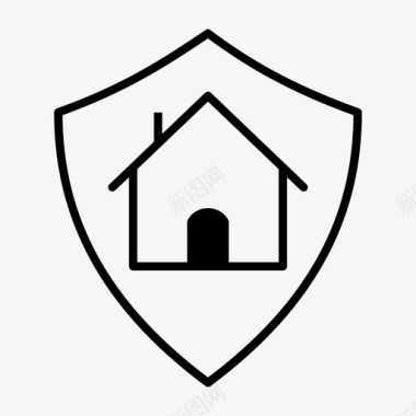icon物权保护家庭安全掩护保护图标图标