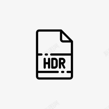 HDR照片hdr文档扩展名图标图标