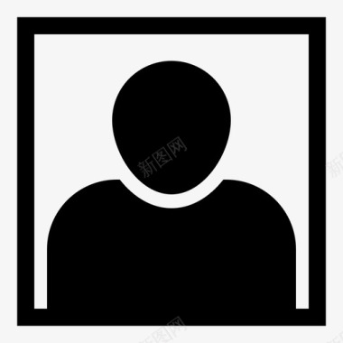 肖像用户框架人物图标图标