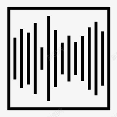 音乐频率信号波图标图标