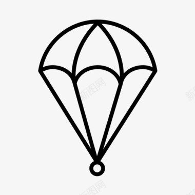 降落伞空军武装部队图标图标