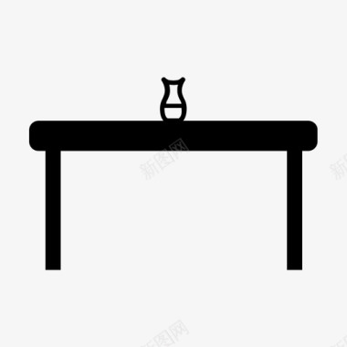 桌摆桌子长凳咖啡桌图标图标
