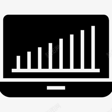 黑色信息图表web分析图表信息图图标图标