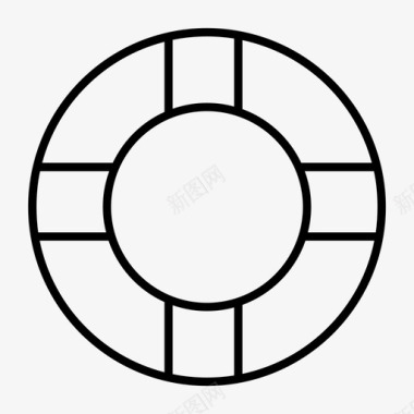 救援徽标救生圈浮标救援图标图标