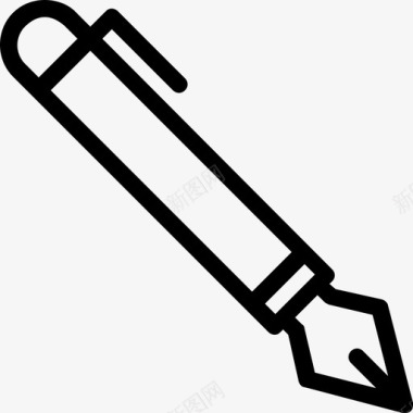 铅笔圆珠笔钢笔图标图标