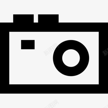 老式反光相机免费用户界面线性图标图标