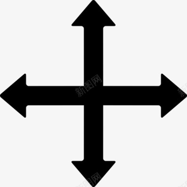 十字路口箭头艺术工作室图标图标