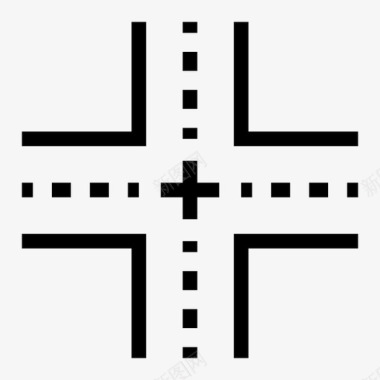 桥梁桩基十字路口桥梁交通图标图标