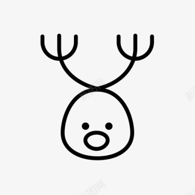 驯鹿驯鹿圣诞驯鹿圣诞套装6图标图标