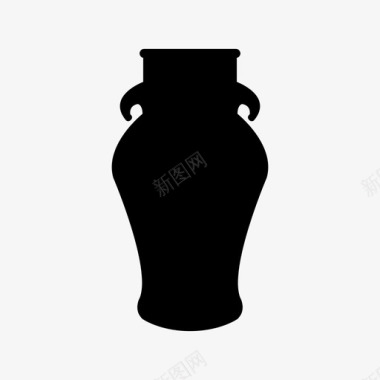 装饰艺术花瓶艺术品陶瓷图标图标
