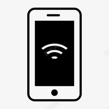 互联网手机智能手机wifi互联网wifi连接图标图标