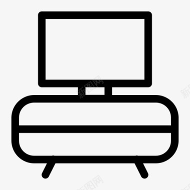 家具抽屉电视柜图标图标