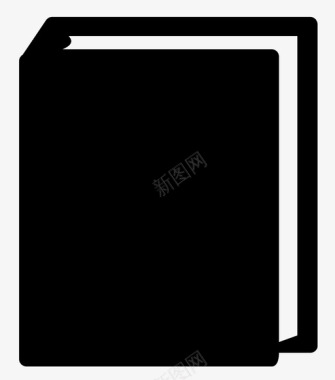 手册书籍黑色空白图标图标