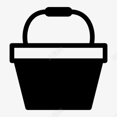桶容器塑料图标图标
