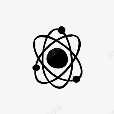 原子能量手绘图标图标