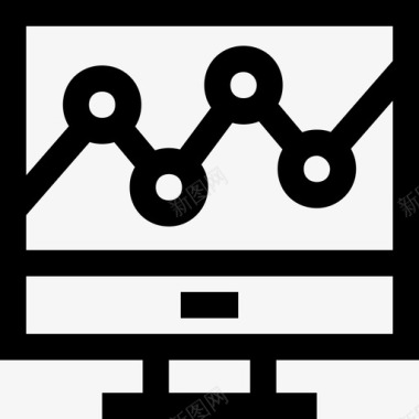 黑色信息图表图表信息图表屏幕图标图标