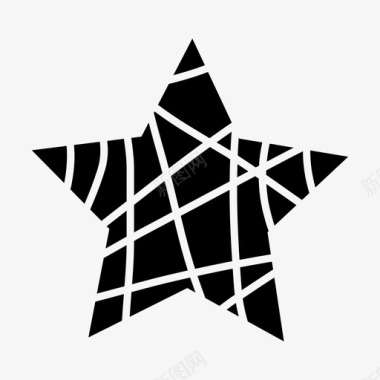 星星背景形状图标图标