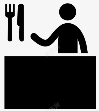 餐厅吃饭餐厅桌子吃饭食物图标图标