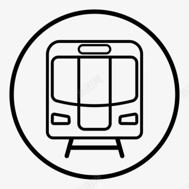 地铁列车地铁交通图标图标
