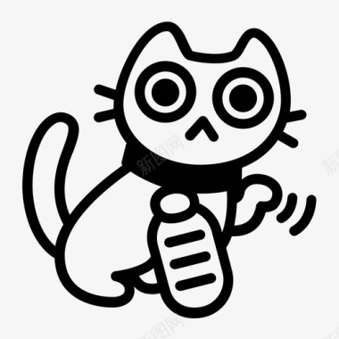 曼尼基招手猫财富图标图标