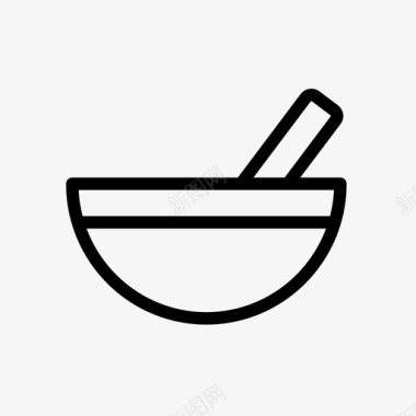 搅拌碗烘焙厨房用具工具图标图标