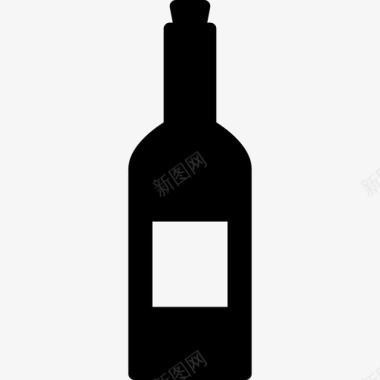 一瓶酒一瓶酒食物饮料图标图标