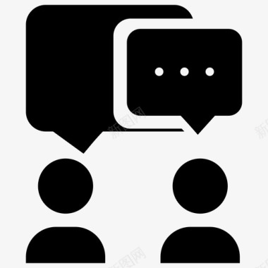 鱼泡泡聊天泡泡评论图标图标